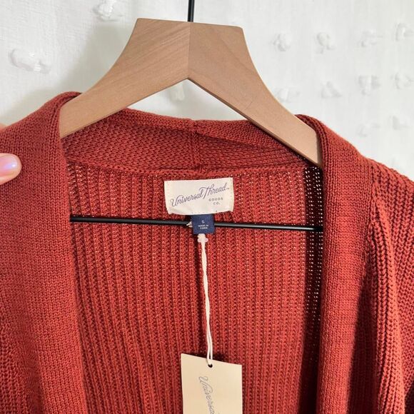 Universal standard Rust Long Cardigan Womens small - Picture 2 of 4